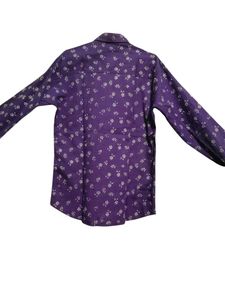 Purple Floral Print Shirt