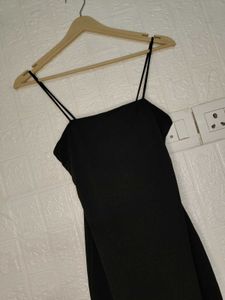 Black  Spaghetti Dress