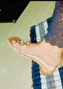 Metro Pearl Embellished Heels