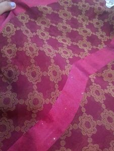 Maroon Brasso Saree