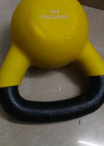 8 Kg Yellow Solid Kettlebell