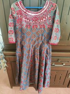 ANARKALI WITH MIRROR WORK