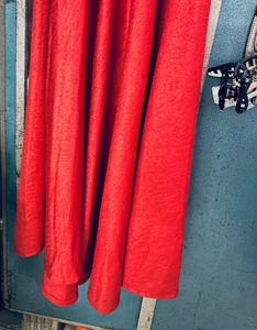 Red Shiny Fabric