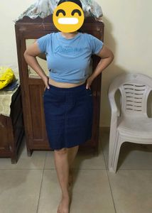 Denim Skirt Midlength