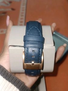 Real Fossil Leather Watch