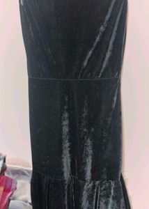 Velvet Black Bodycon Dress