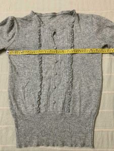 Korean Ruffled Knit Cardigan