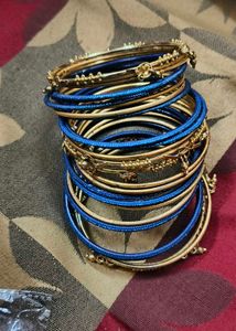 Metal Bengels Glitter Churdi Set