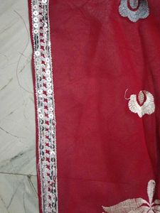 Elegant Red Saree