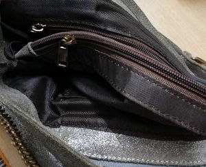 Metallic Silver Chain Strap Hobo Bag