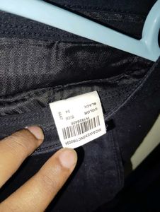 Black Straight Leg Trousers