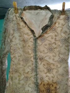 Golden Stand Coler Kurti For Girls
