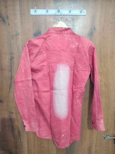 Men Short Pink Kurta