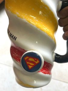 Superman Tall Twisted Mug with Lid