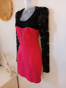 Lace Sleeve Party Dress From Europe