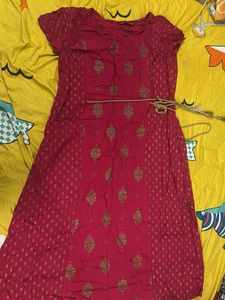 Traditional Magenta Kurta Dress