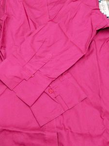 Pink Button-Down Top