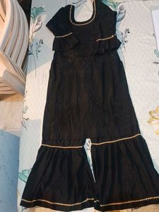 Elegant Black Ethnic Sharara Suit 🖤🖤