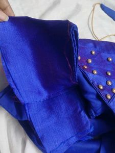 Royal Blue Embellished Blouse