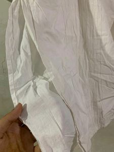 White Daily Cotton Kurta (Women)