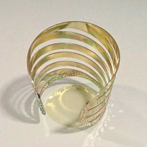 Gold Tone Statement Cuff Bracelet