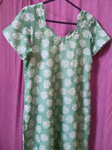 Floral Green Kurta