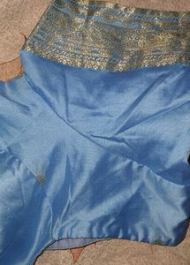 Sky Blue Saree Blouse