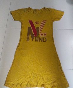Yellow T-Shirt Dress