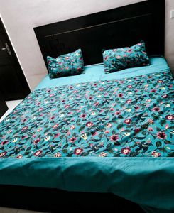 Pret Fab Floral Print Bedsheet With Pillow Cover
