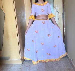 Lilac Lehenga Choli Set
