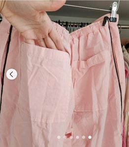New Pink Parachute Pants With Freebie
