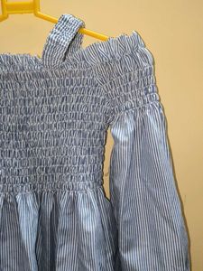 Striped Off-Shoulder Blouse