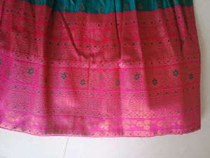 Lehanga Green And Pink Evergreen Combination
