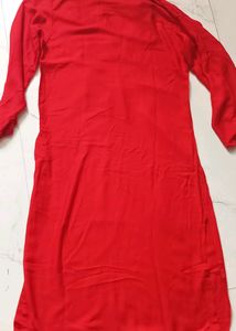Size- M, Red Kurti