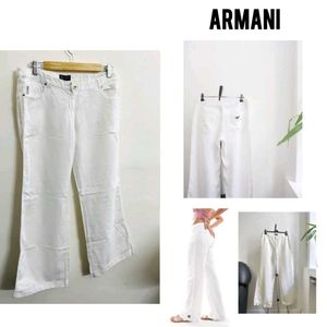 Armani White Trousers