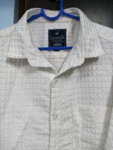 Legends White Patterned Shirt