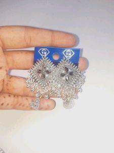Silver Jhumka Earings