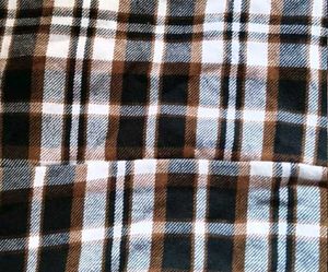 Trendy Brown &amp; Black Checkered Crop Top