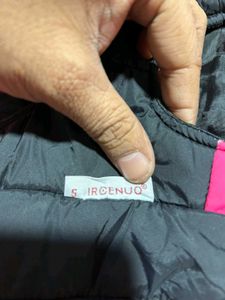 Warm Black &amp; Pink Winter Jacket for Cat