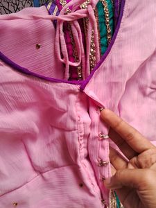 KAVYA PINK GEORGETTE SAREE🥻