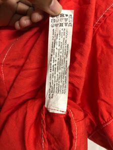 Zara Orange Short Sleeve Top