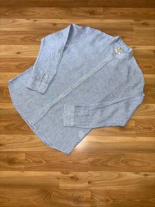 Polham Blue Premium Linen Shirt