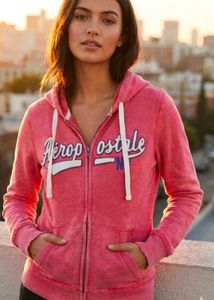 Aeropostale Pink Full-Zip Hoodie