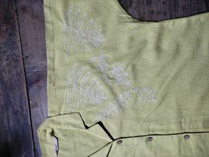 🌸Light Yellow Embroidery Top