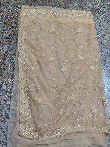 Embroidered Net Saree