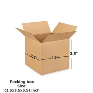 Corrugated Box, 3.5×3.5×3.5" Inch, Pack Of 50
