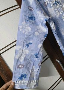 New mulmul chikankari kurti