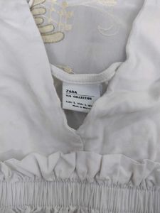 White Zara Crop Top