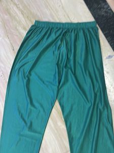 Teal Green With Maroon Dupatta Kurta Set