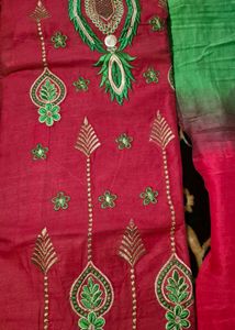 pack of 2 Embroidered Dress Material( with mild di